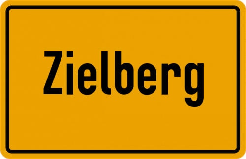 Ortsschild Zielberg