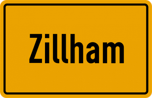 Ortsschild Zillham