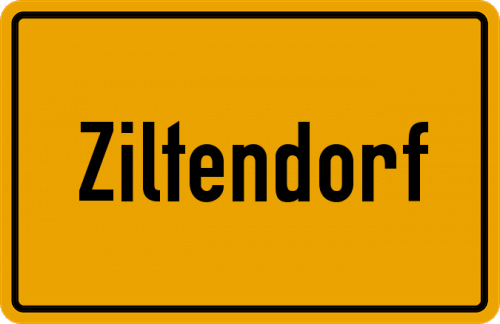 Ortsschild Ziltendorf