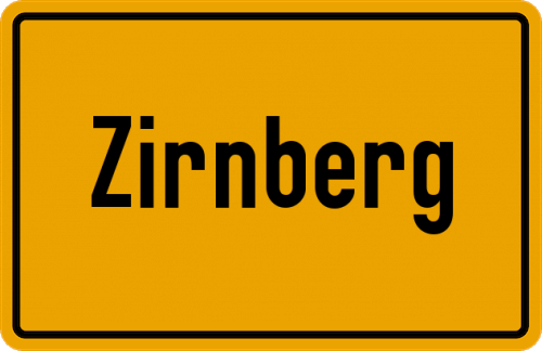 Ortsschild Zirnberg