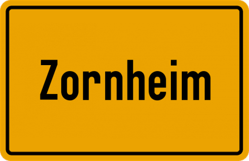 Ortsschild Zornheim