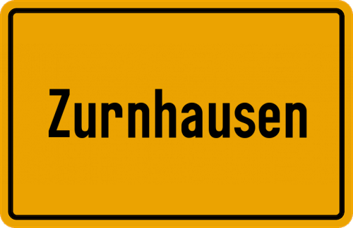 Ortsschild Zurnhausen