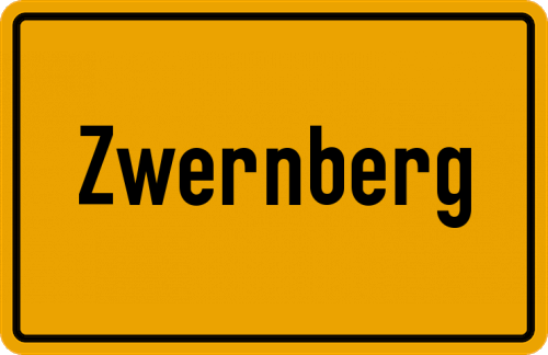 Ortsschild Zwernberg