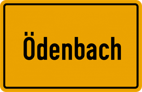 Ortsschild Ödenbach