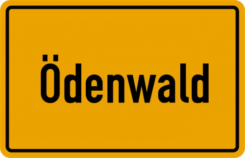 Ortsschild Ödenwald