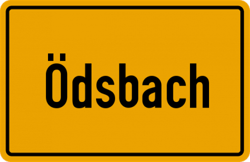 Ortsschild Ödsbach