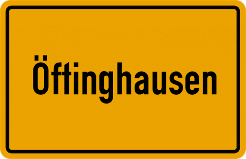 Ortsschild Öftinghausen