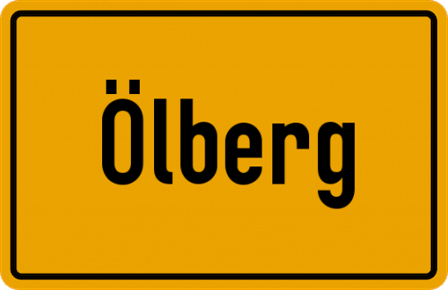Ortsschild Ölberg, Oberbayern