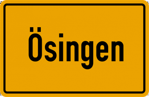 Ortsschild Ösingen, Oberberg Kreis