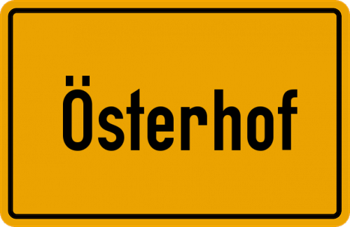 Ortsschild Österhof