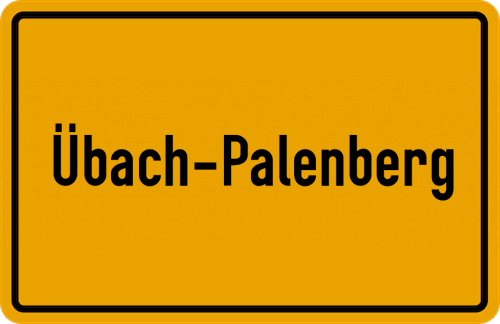 Ortsschild Übach-Palenberg