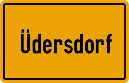 Ortsschild Üdersdorf