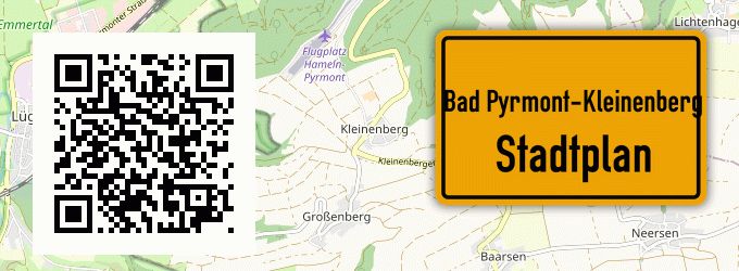 Stadtplan Bad Pyrmont-Kleinenberg