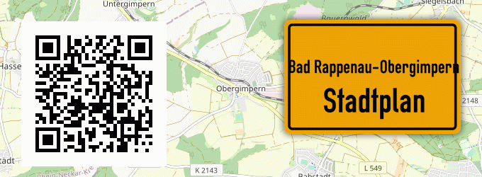 Stadtplan Bad Rappenau-Obergimpern