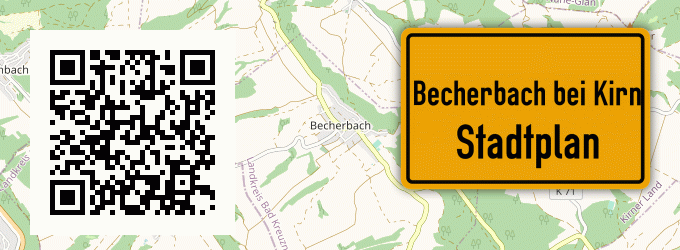 Stadtplan Becherbach bei Kirn