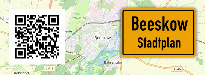 Stadtplan Beeskow