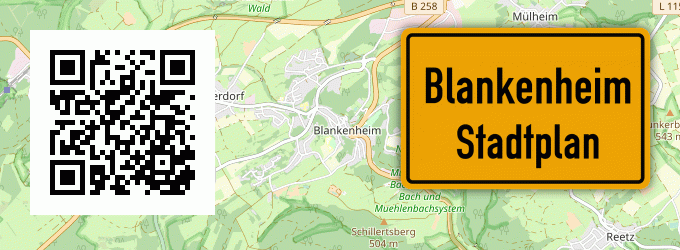 Stadtplan Blankenheim, Ahr