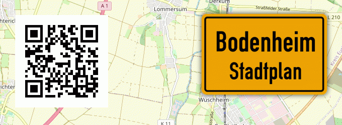 Stadtplan Bodenheim, Rhein