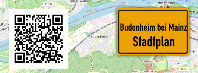 Stadtplan Budenheim bei Mainz