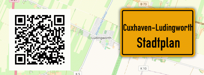 Stadtplan Cuxhaven-Ludingworth