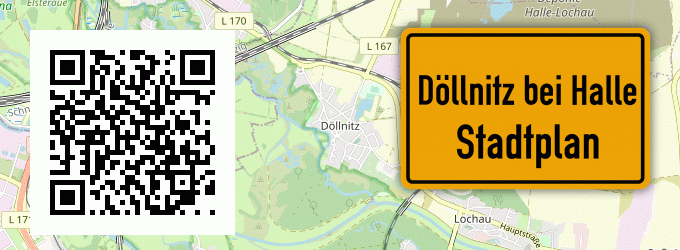 Stadtplan Döllnitz bei Halle, Saale