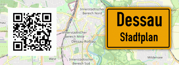 Stadtplan Dessau, Anhalt