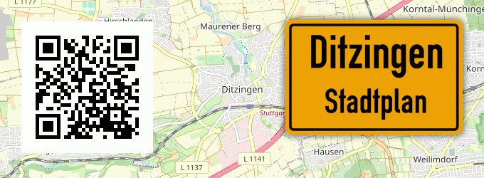 Stadtplan Ditzingen