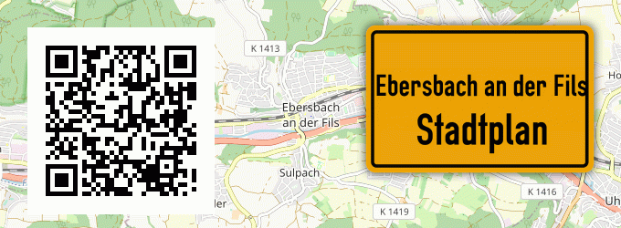 Stadtplan Ebersbach an der Fils