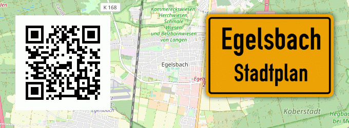 Stadtplan Egelsbach, Hessen