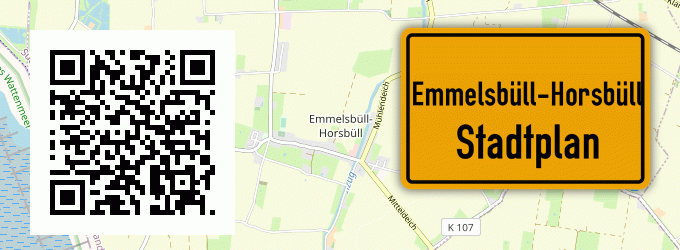 Stadtplan Emmelsbüll-Horsbüll