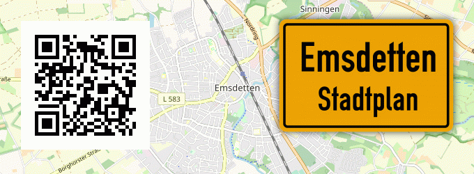 Stadtplan Emsdetten