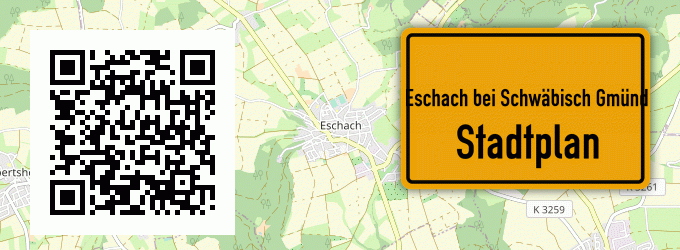 Stadtplan Eschach bei Schwäbisch Gmünd