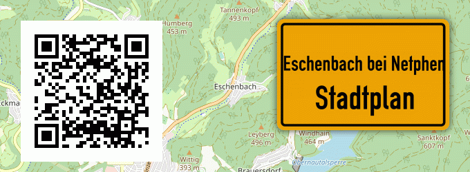 Stadtplan Eschenbach bei Netphen