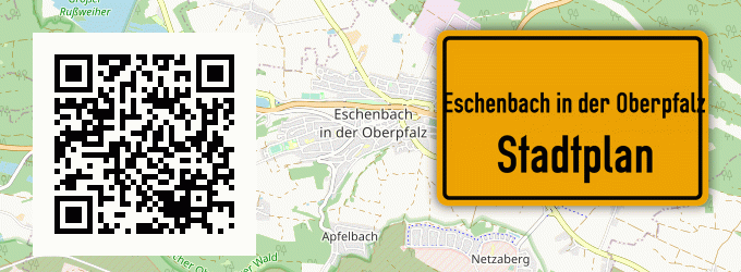 Stadtplan Eschenbach in der Oberpfalz