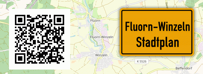 Stadtplan Fluorn-Winzeln