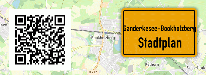 Stadtplan Ganderkesee-Bookholzberg