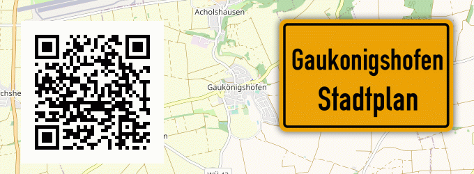 Stadtplan Gaukonigshofen