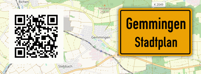 Stadtplan Gemmingen
