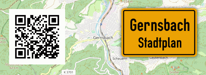 Stadtplan Gernsbach