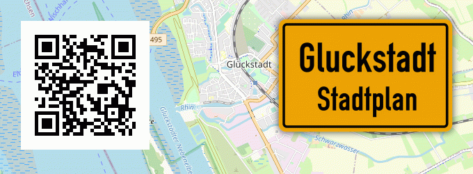 Stadtplan Gluckstadt