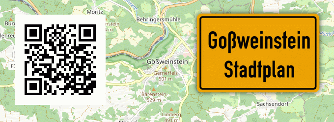 Stadtplan Goßweinstein