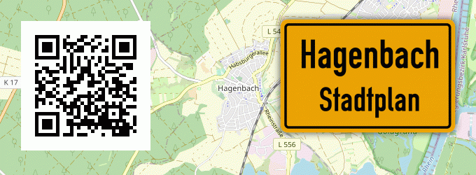 Stadtplan Hagenbach, Pfalz