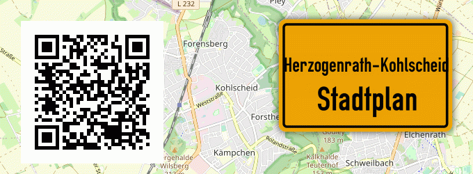Stadtplan Herzogenrath-Kohlscheid