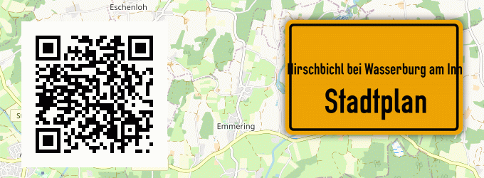 Stadtplan Hirschbichl bei Wasserburg am Inn