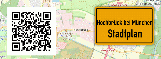 Stadtplan Hochbrück bei München