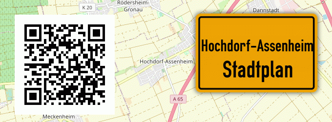 Stadtplan Hochdorf-Assenheim