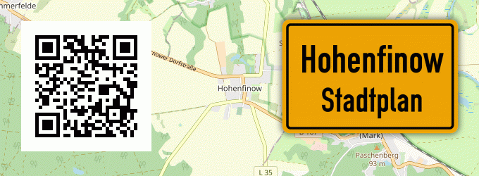 Stadtplan Hohenfinow