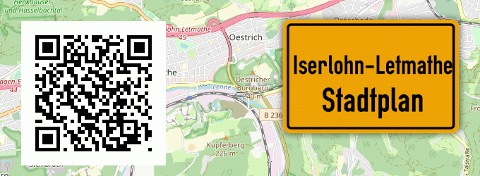 Stadtplan Iserlohn-Letmathe