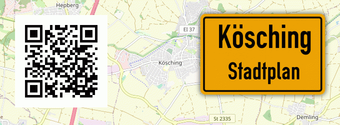 Stadtplan Kösching