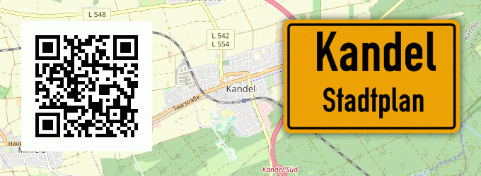 Stadtplan Kandel, Pfalz